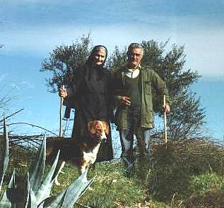 Maroulia - die �ber 90j�hrige Sotiria zusammen mit Niko, dem Sch�fer